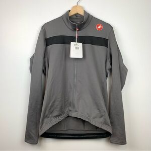 NWT Castelli Men's PURO 3 Long Sleeve Full Zip Cycling Jersey Gray Sz 3XL Active